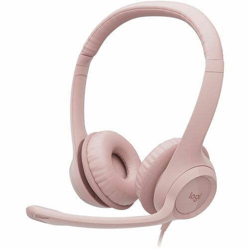 Logitech H390 Wired On-ear Stereo Headset - Rose Logitech H390 Wired On-ear Stereo Headset - Rose
